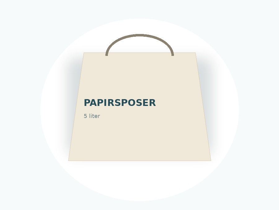 Papirsposer 5 liter